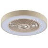 Brilliant plafonnier LED Catania, ventilateur, blanc réglable 2700-6500 Kelvin