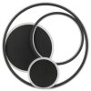 Brilliant Plafonnier rond LED Runda avec fonction mémoire, finition noire moderne