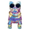 Brilliant Lampe à poser Gaston, bouledogue transparent, LED 3000 Kelvin blanc chaud