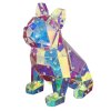 Brilliant Lampe à poser Gaston, bouledogue transparent, LED 3000 Kelvin blanc chaud