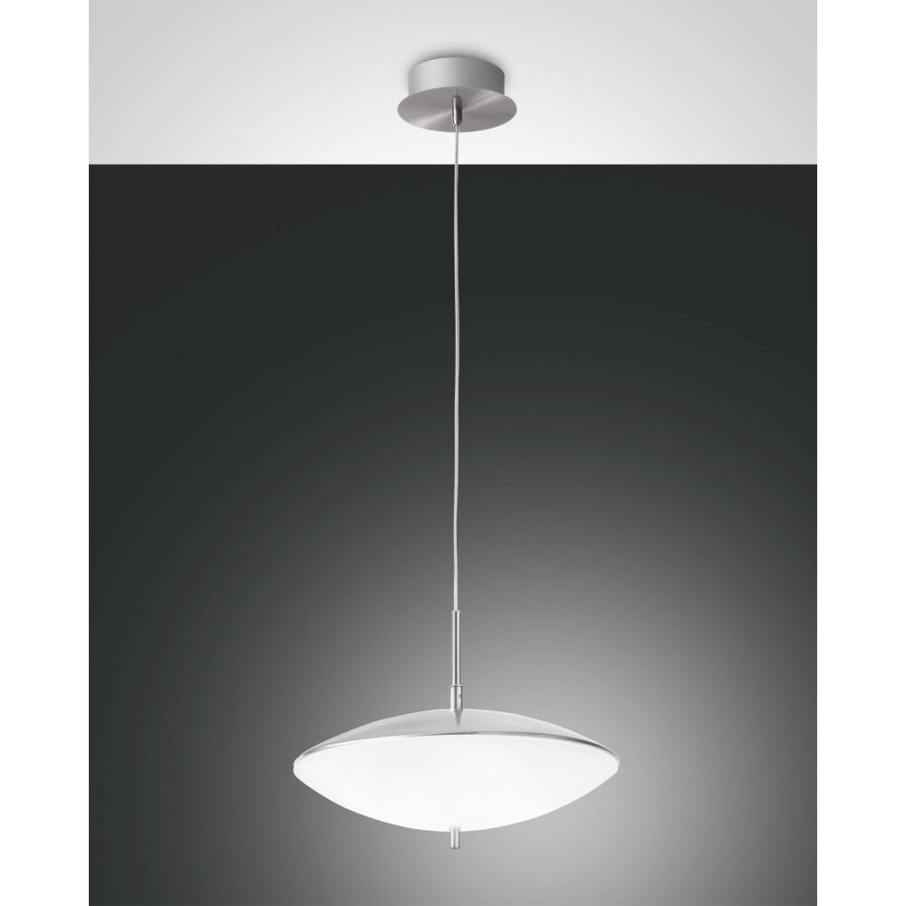 Suspension Fabas Luce Spiny LED Nickel mat, 1 lumière main product photo