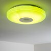 Plafonnier HEMLO LED Blanc, 1 lumière, Télécommandes, Changeur de couleurs