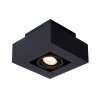 Spot de plafond Lucide XIRAX LED Noir, 1 lumière