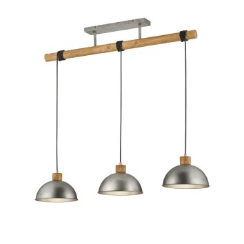 Suspension Trio Leuchten DELHI Nickel mat, 3 lumières