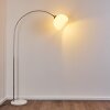 Lampadaire Tipitapa Nickel mat, 1 lumière