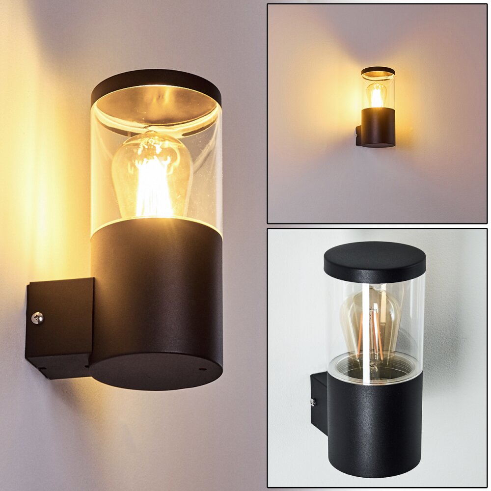 Applique murale d'extérieur Bodio Noir, 1 lumière main product photo