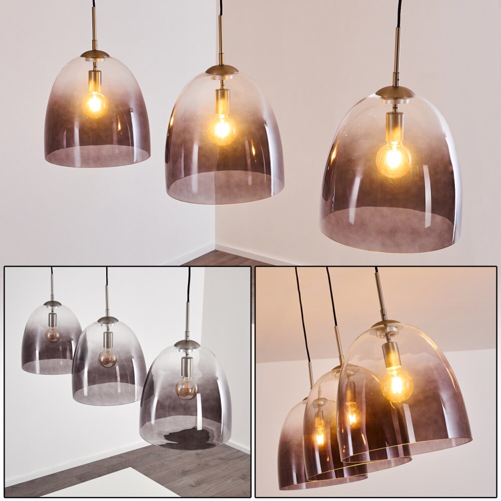 Suspension Taastrup Nickel mat, 3 lumières main product photo