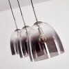 Suspension Taastrup Nickel mat, 3 lumières