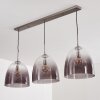 Suspension Taastrup Nickel mat, 3 lumières