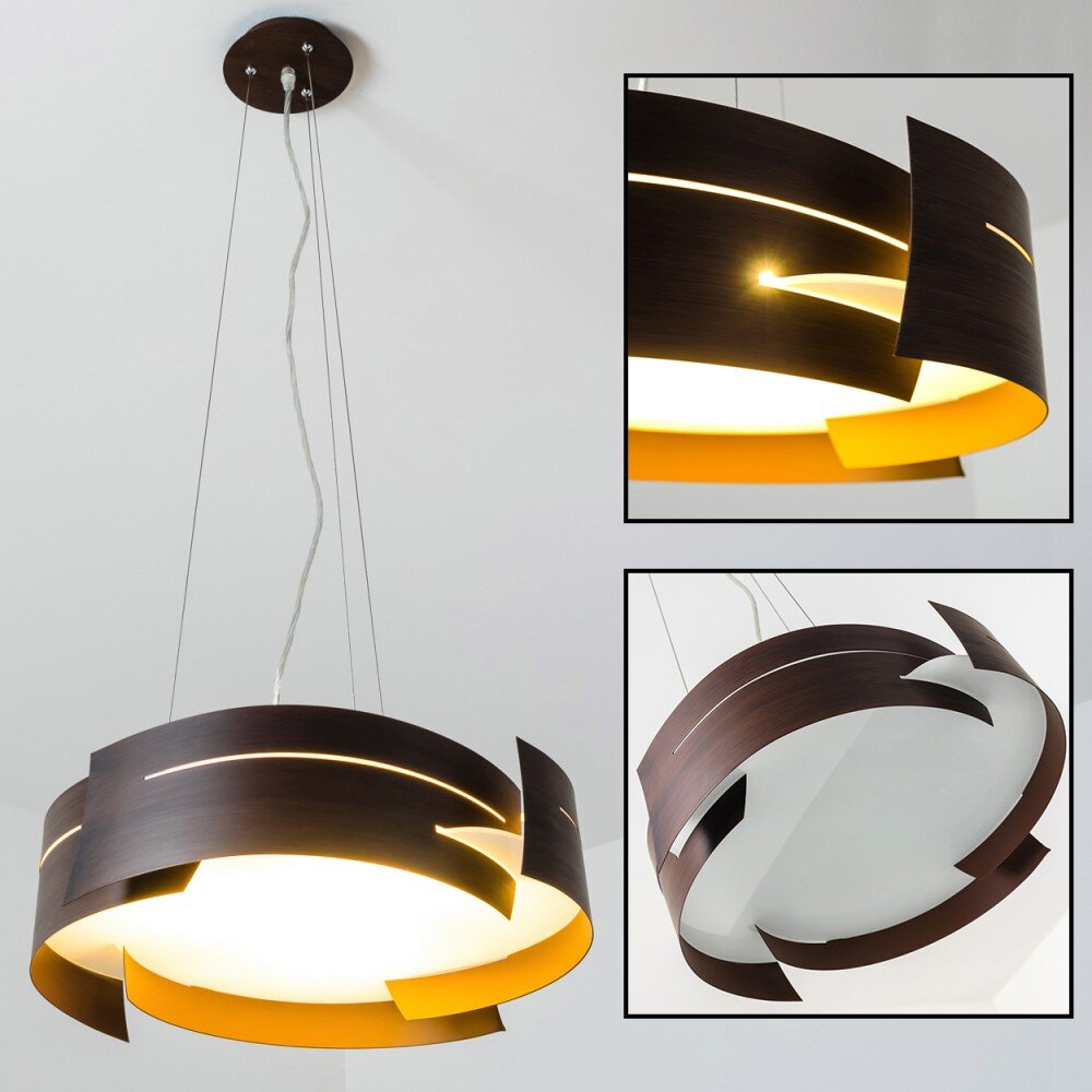 Suspension Novara Brun, 3 lumières main product photo