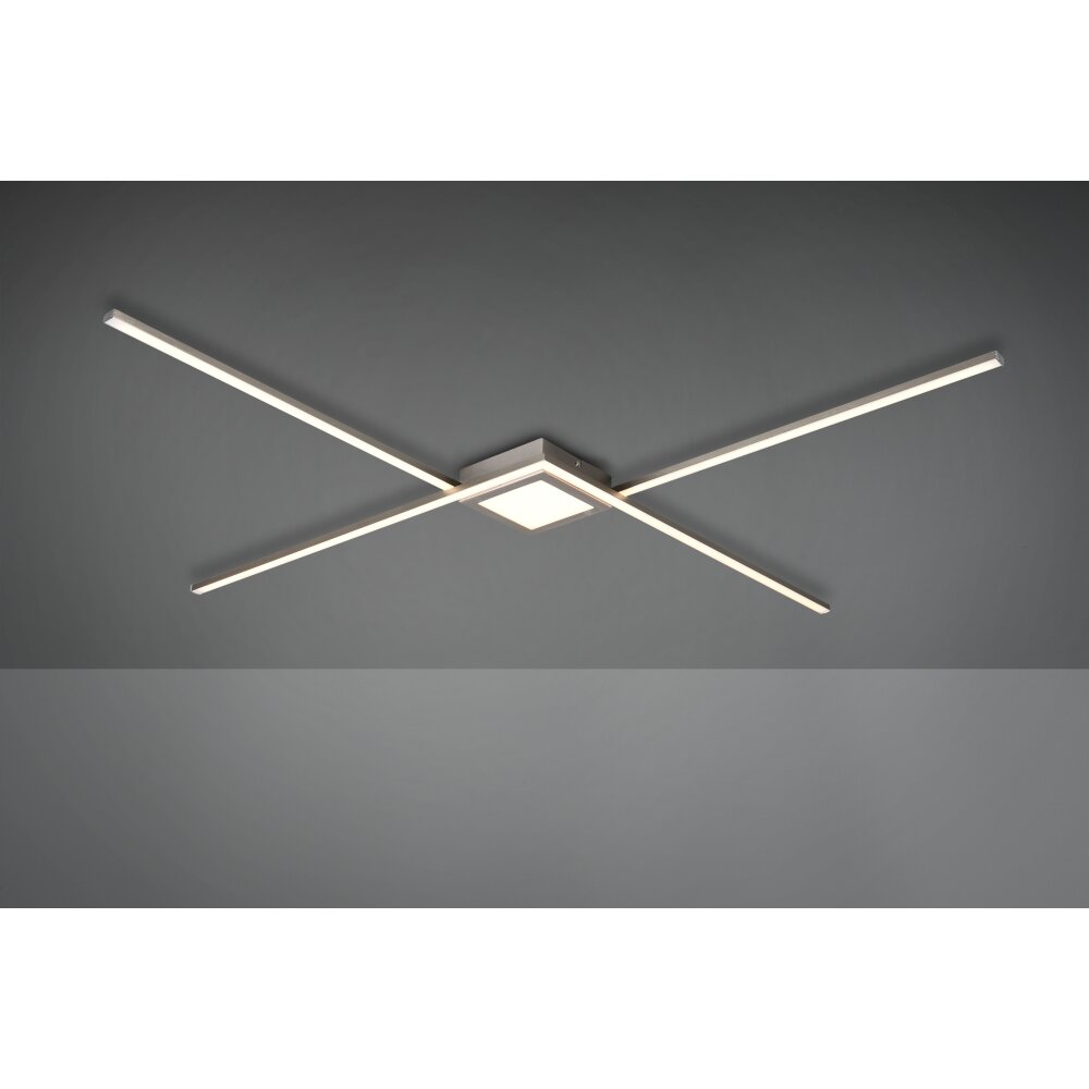 Plafonnier Trio Oxford LED Nickel mat, 1 lumière main product photo