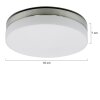 Plafonnier Steinhauer Ceiling and wall LED Acier inoxydable, 1 lumière