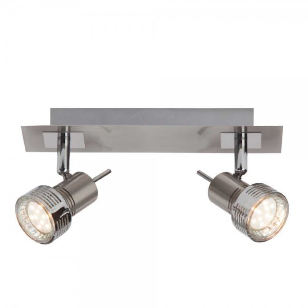 Barre de spots Brilliant Leuchten Kassandra Chrome, 2 lumières main product photo
