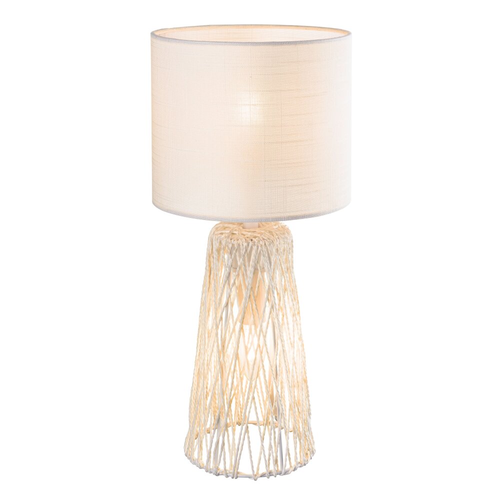 Lampe de table Globo ROVALE Blanc, 1 lumière