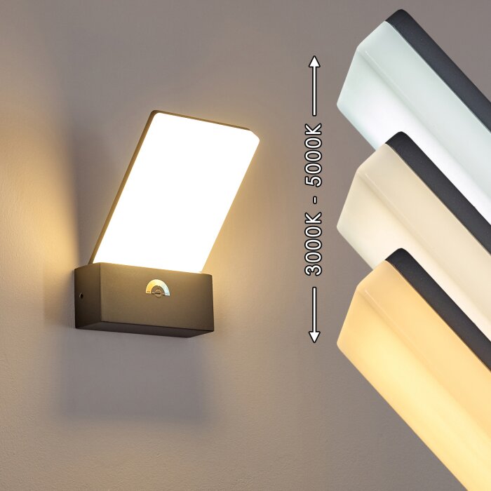 Applique D'extérieur LED Tawa En Alu - Anthracite