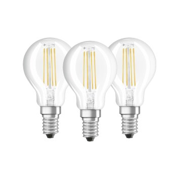 Lot de 3 Osram LED E14 4,5 Watt 2700 Kelvin 470 Lumen