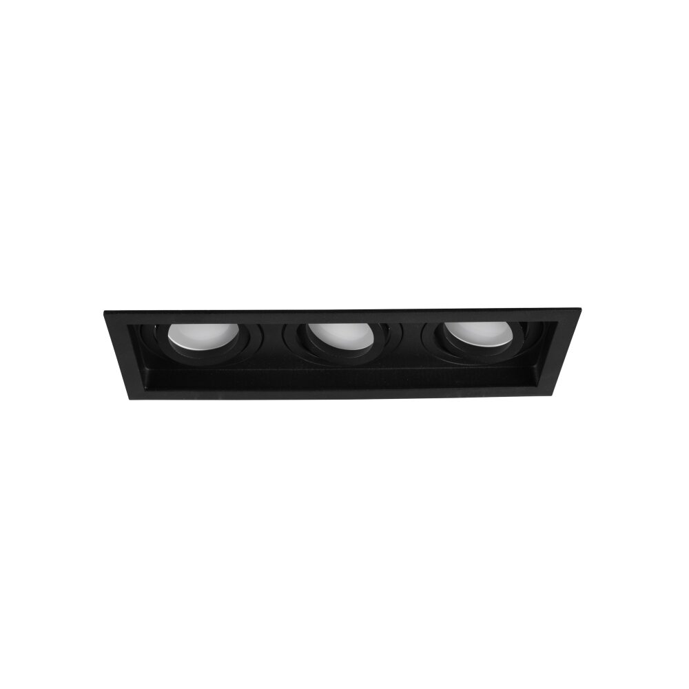 Spot encastrable Trio Kenai LED Noir, 3 lumières main product photo