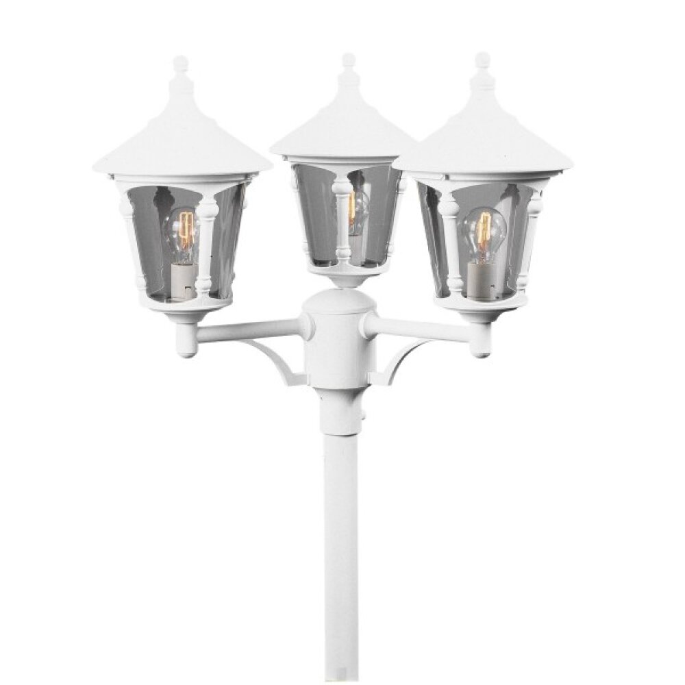 Lampadaire extérieur Konstsmide Virgo Blanc, 3 lumières main product photo