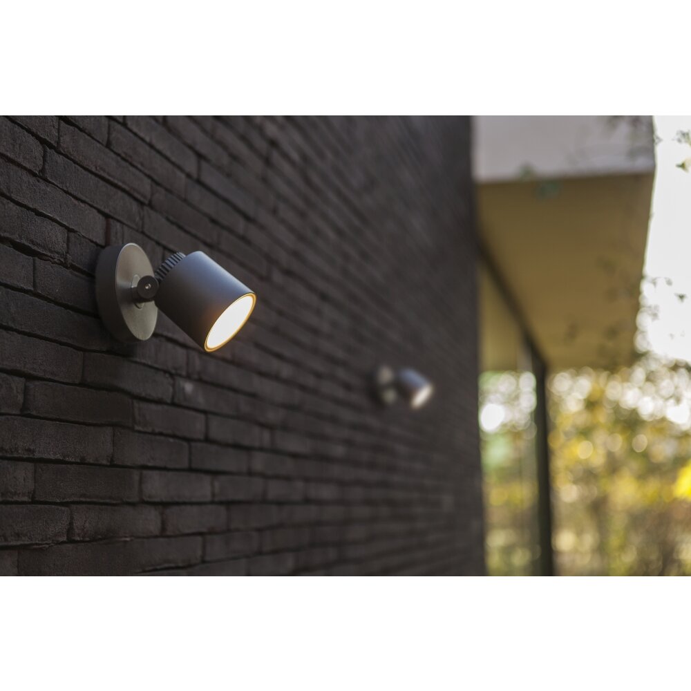 Applique murale d'extérieur Lutec Explorer LED Anthracite, 1 lumière main product photo