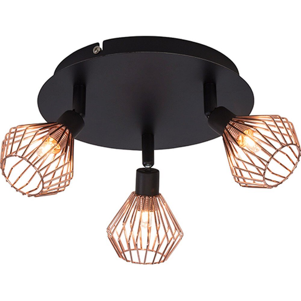 Spot de plafond Brilliant Dalma Noir, 3 lumières main product photo