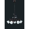 Suspension Trio-Leuchten Traditio Brun foncé, Rouille, 5 lumières