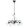 Suspension Trio-Leuchten Traditio Brun foncé, Rouille, 5 lumières