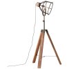 Lampadaire Brilliant Matrix Anthracite, Bois foncé, 1 lumière