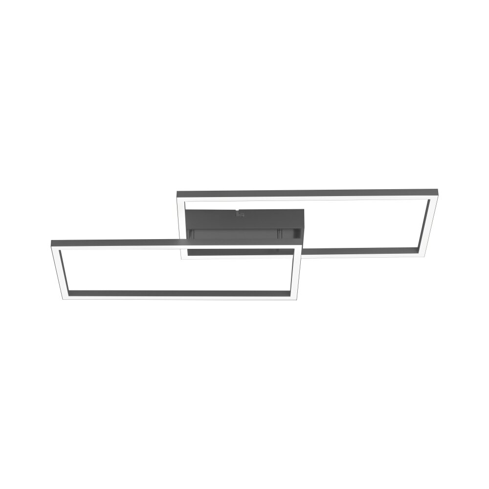 Plafonnier Leuchten-Direkt IVEN LED Noir, 2 lumières, Télécommandes main product photo