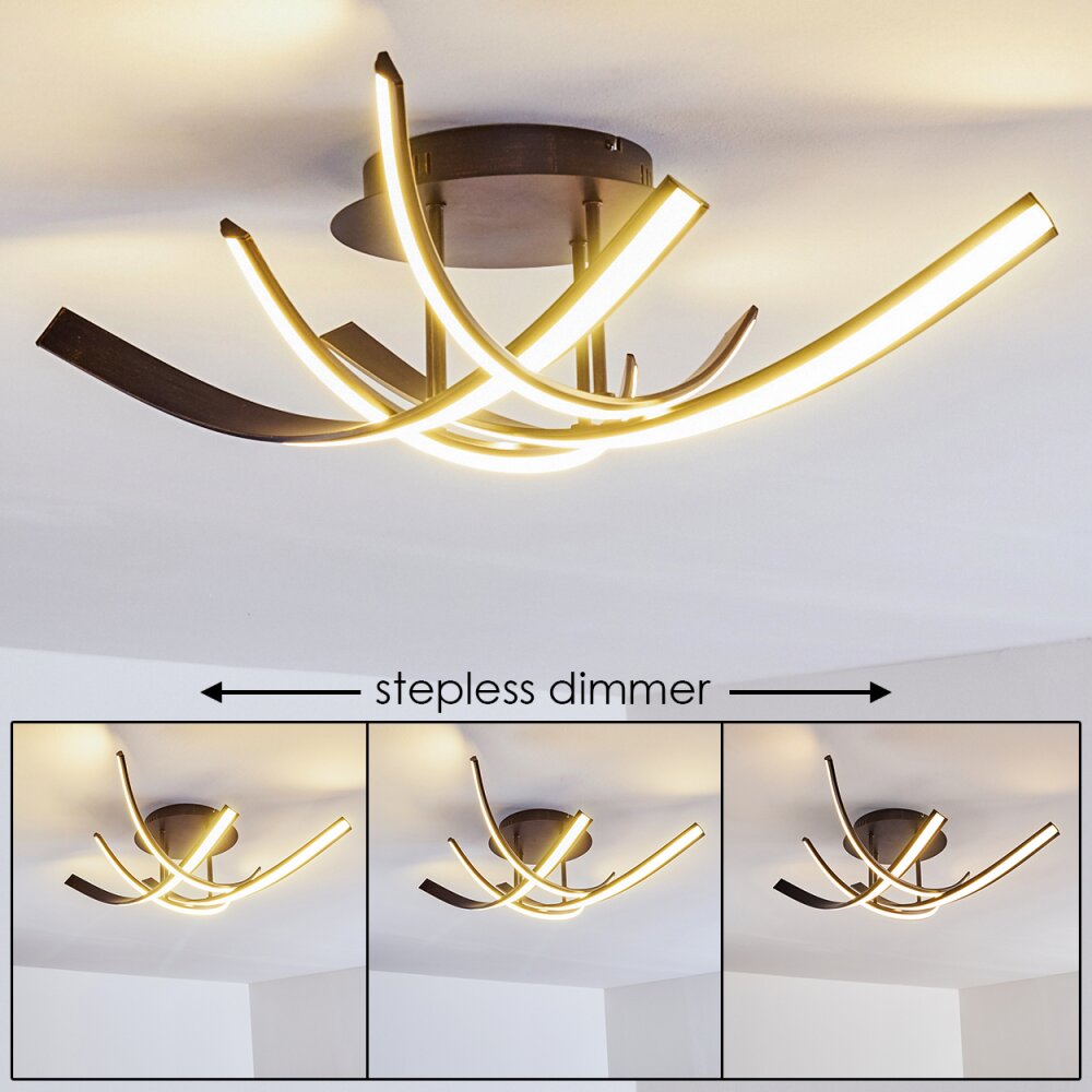 Plafonnier Aranu LED Rouille, 4 lumières main product photo