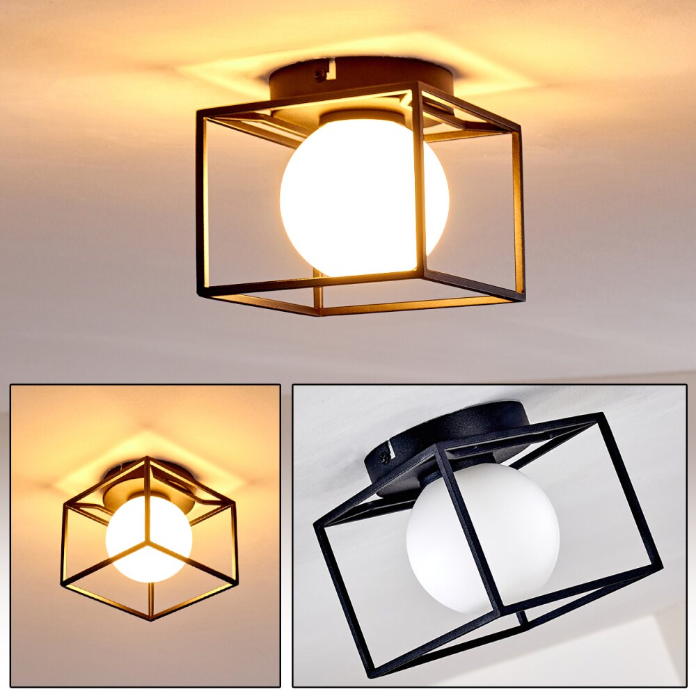 Plafonnier Legano Noir, 1 lumière main product photo