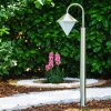 Lampadaire Kasan Acier inoxydable, Blanc, 1 lumière