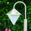 Lampadaire Kasan Acier inoxydable, Blanc, 1 lumière