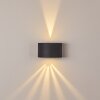 Applique murale d'extérieur Windhoek LED Anthracite, 2 lumières