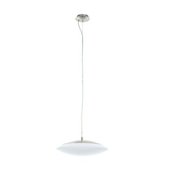 Suspension Eglo CONNECT FRATTINA-C LED Nickel mat, 1 lumière, Changeur de couleurs