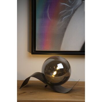 Lampe de table Lucide YONI Noir, 1 lumière