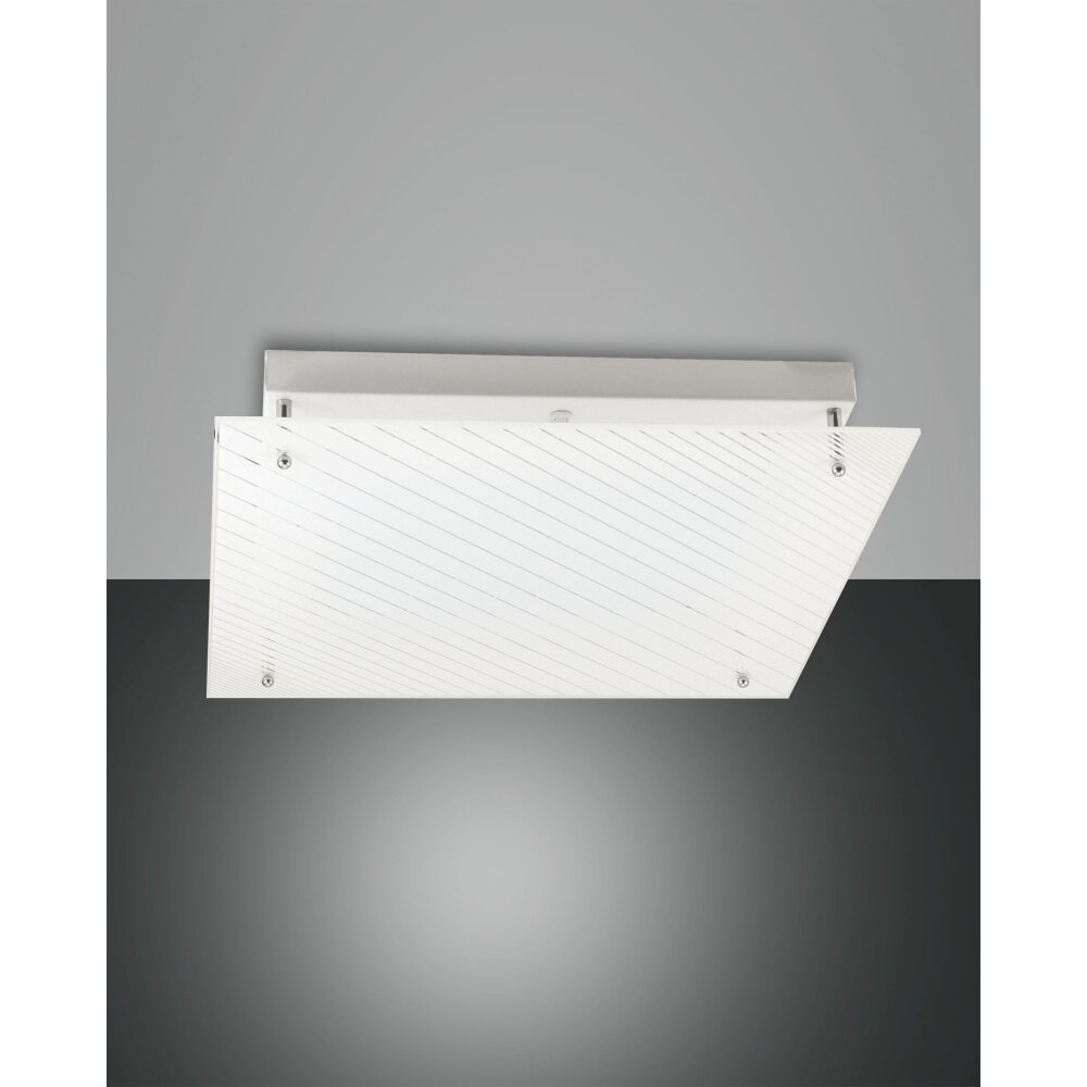 Plafonnier Fabas Luce Plisset LED Blanc, 1 lumière main product photo