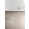 Suspension Fabas Luce Isabella LED Chrome, Nickel mat, 1 lumière