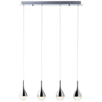 Suspension Brilliant FRIZZANTE LED Chrome, 4 lumières