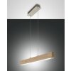 Suspension Fabas Luce Badia LED Bois clair, 1 lumière