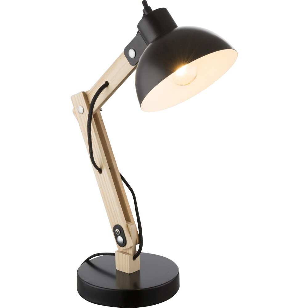 Lampe à poser Globo TONGARIRO Bois clair, 1 lumière main product photo