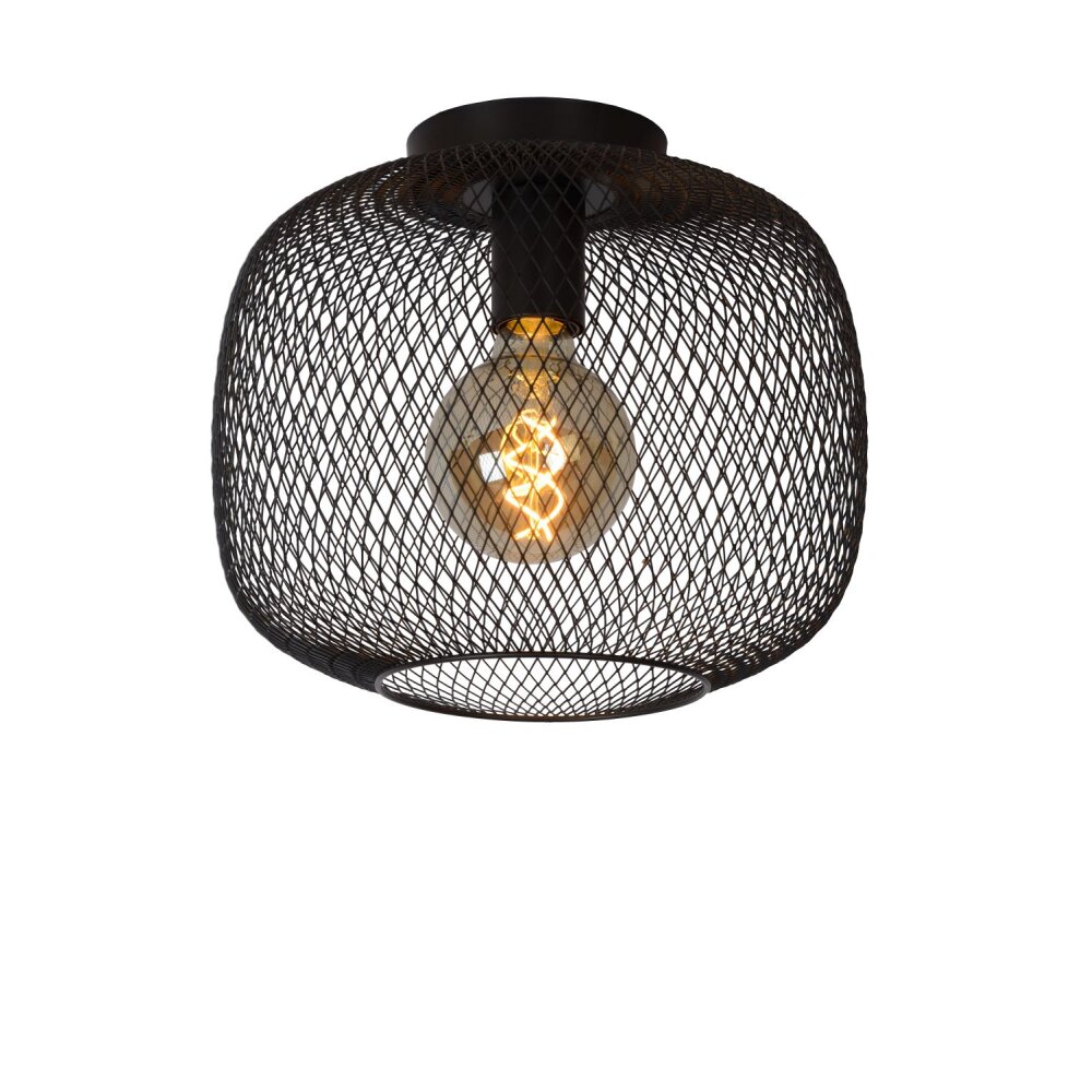 Plafonnier Lucide MESH Noir, 1 lumière main product photo