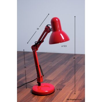 Lampe de table Globo Famous Rouge, 1 lumière