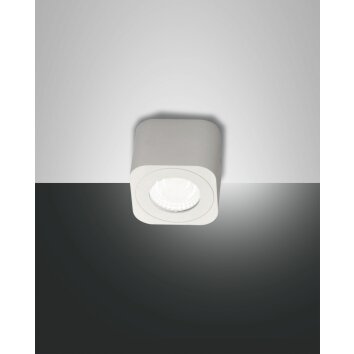 Plafonnier Fabas Luce Palmi LED Blanc, 1 lumière