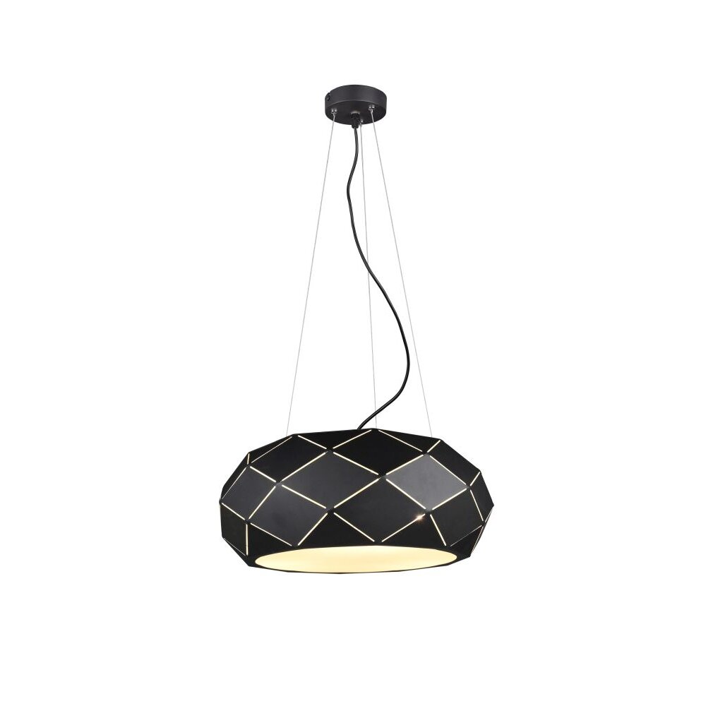 Suspension Trio Leuchten ZANDOR Noir, 3 lumières main product photo