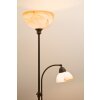 Lampadaire Wofi LACCHINO Brun, Brun foncé, Rouille, 2 lumières
