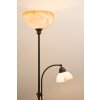 Lampadaire Wofi LACCHINO Brun, Brun foncé, Rouille, 2 lumières