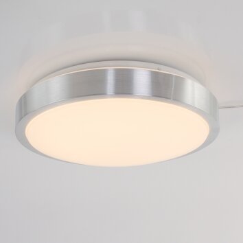 Plafonnier Steinhauer Stellar LED Acier inoxydable, 1 lumière