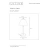 Lampe de table Lucide TOUCH Nickel mat, 1 lumière