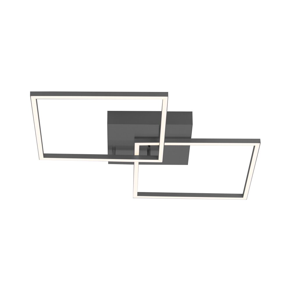 Plafonnier Leuchten-Direkt IVEN LED Noir, 2 lumières, Télécommandes main product photo