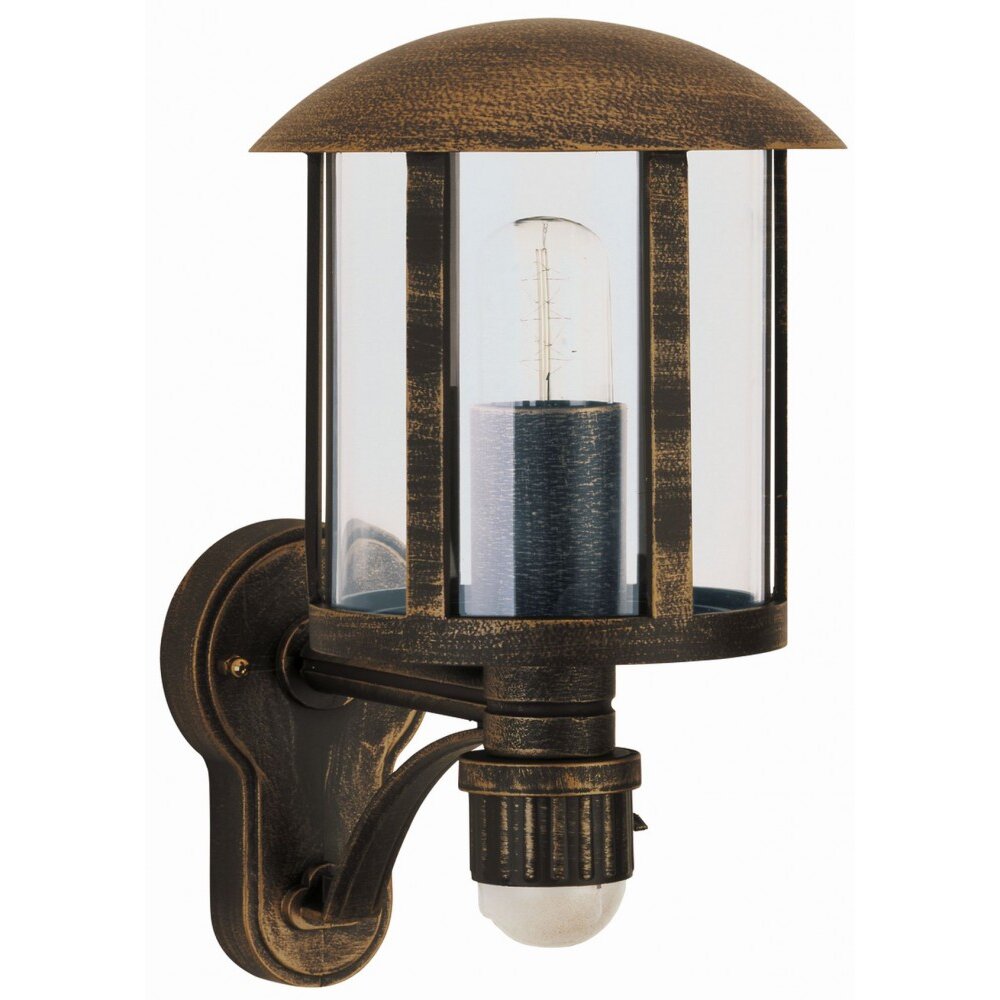 Applique extérieure Albert 836 Brun, Laiton, 1 lumière, Détecteur de mouvement main product photo